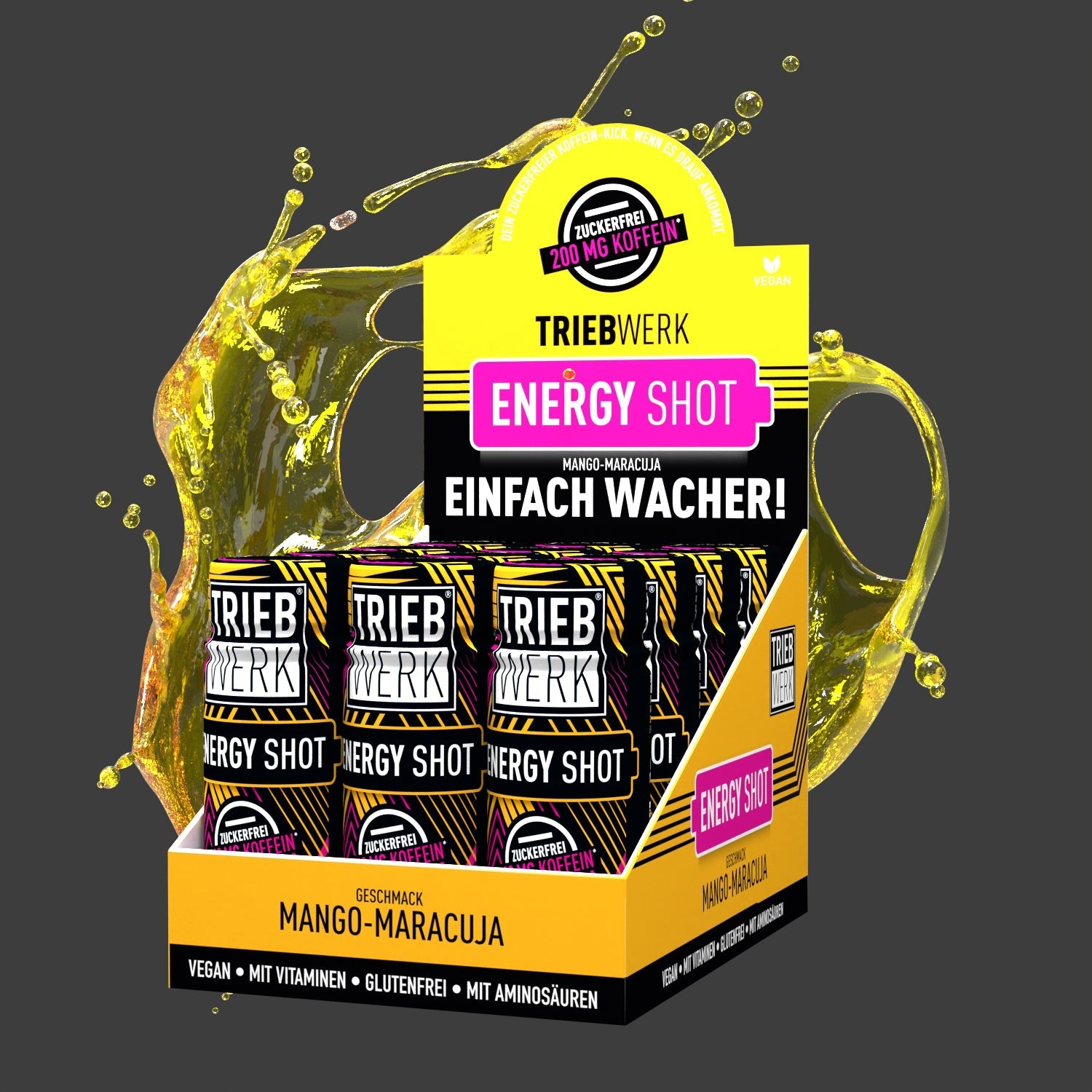 Energy Shot napitek za športnike | 200mg kofeina | TriebWerk Slovenija